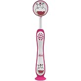 CHICCO | S&uuml;t Diş Fır&ccedil;ası - 3-6 Yaş İ&ccedil;in Uygun | Fuşya, Kadınsı Renk, Hippo Teması