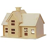 SODIAL (R) Kinder 3D Holz Land Station Modell Puzzle Spielzeug Construction Kit Geschenk