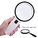 Produktbild Hoch-Vergrößerungs-optische Handheld-Lupe mit LED-Lampe 30X HD Kinder ältere lesen Identifikation (weiß)