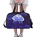 Produktbild Farbige Qualle Kreatur Große Yoga Gym Totes Fitness Handtaschen Reise Seesäcke Schultergurt Schuhtasche Für Übung Sport Gepäck Für Mädchen Männer Frauen Im Freien