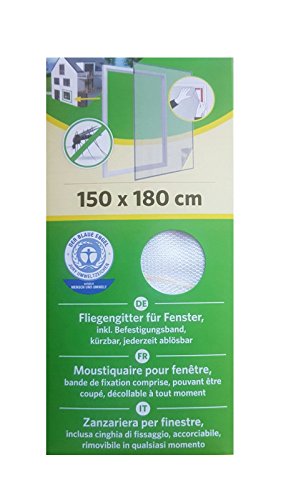 Fenster Fliegengitter Insektenschutz Gaze 150 x 180 cm weiss