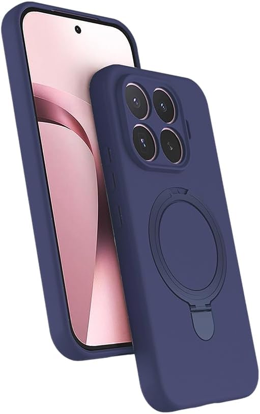Coverzone Xiaomi Mi 17T Pro ile uyumlu Kılıf MagSafe ile uyumlu Z-Samara Kapak Wireless Şarj Özellikli Stand Olabilen Mi 17T Pro kilif Lacivert