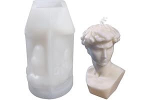 SILICANDO David Candle Silicone Molds, 3D David Portrait Resin Mould, Body Torso Candle Mould for Plaster Making Epoxy Resin DIY Craft Homemade Soap Statue