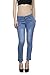 ahhaaaa Light Blue slim fit denim jeans for Women RS.579.00