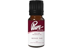 Pure Scented 10ml Fragrance Oils - 1 x 10ml Suitable for Candles, Soaps, Slime, Diffusers, Cosmetics, Wax Melts, Designer (Rouge)