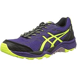 Asics Gel-Fujitrabuco 5 G-TX, Zapatillas de Running para Asfalto para Mujer, Morado (Parachute Purple/Safety Yellow/Black), 38 EU