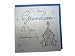 White Cotton Card Christening Grandson