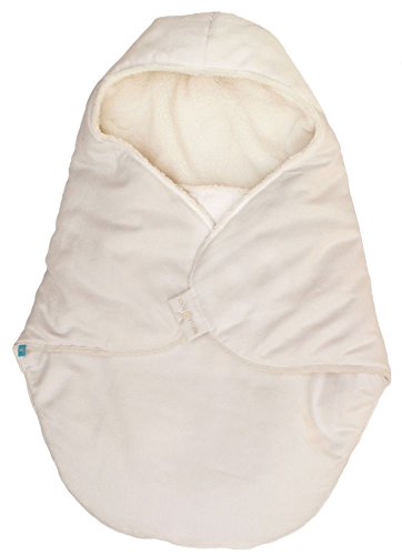 Wallaboo Baby Blanket Coco nore - For Car seat and Travel - Warm and safe - 90 X70 cm - For Babies from Newborn - ecru