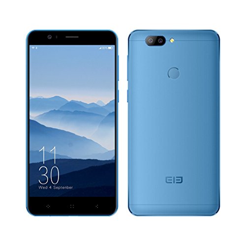 Elephone P8 Mini 4G Smartphone Ohne Vertrag 5.0 Zoll 1080P FHD IPS Android 7.0 Octa Core Dual SIM 4GB RAM+64GB ROM 16MP Vordere Kamera und 13MP+2MP Dual Hintere Kameras Fingerabdruck ID(Blau)