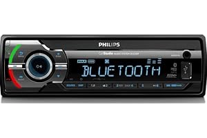 Philips CE235BT Autoradio Bluetooth + EDR Mechanic Free - Autoradio, Vivavoce, Lettore MP3 e USB/SDHC, Equalizzatore, Sintonizzazione Automatica Digitale, Plug & Play (FM/AM)