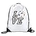 Produktbild WYICPLO I Love Soccer Antoine Griezmann Drawstring Backpack Bag