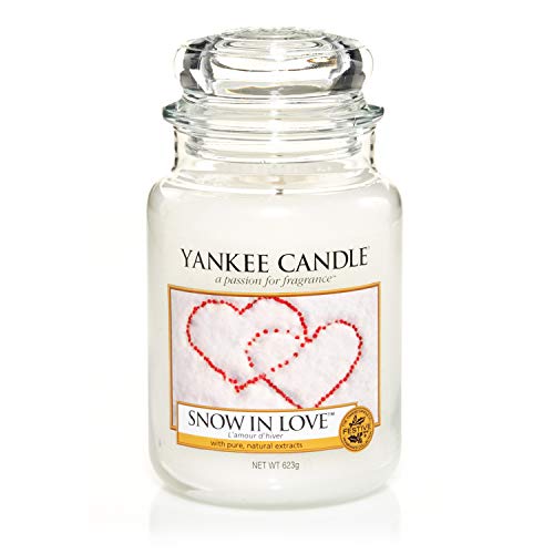 Yankee Candle candela profumata in giara grande, Snow in love, durata: fino a 150 ore