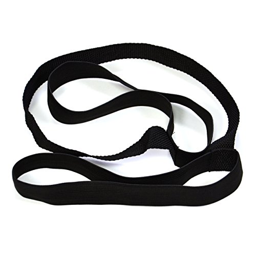 Yoga-Matte extra-dick extra-breit XXL Gymnastikmatte Fitnessmatte Pilates-Matte mit Tragegurt 190 x 102 x 1,5 cm schwarz - 4