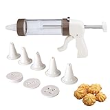 CHSEEO Presse à Biscuits Pistolet à Pâtisserie Machine à Churros Douilles de Glaçage Stylo de Décoration avec 20 disques 4 Buses- Kit de Décoration de Gâteaux #1