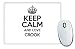 Produktbild Schwarz Keep Calm und Love Crook Mauspad TXT 0190