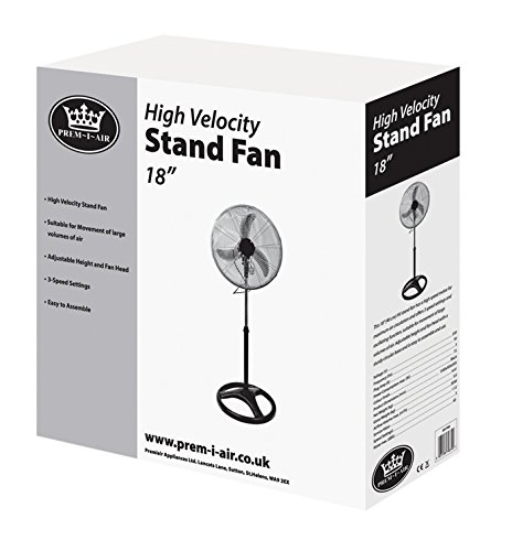 Prem – I- Air 18 “ Pedestal High Velocity Fan ideal für zuhause oder im Büro - 2