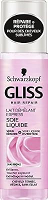 Gliss Schwarzkopf - Gliss - Lait Démêlant Express - Soie Liquide Gloss - Flacon 200 ml Lot de 2