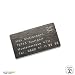 Produktbild Drohnenkennzeichen / Drohnen Kennzeichnung / Kennzeichen / Fluggerätekennzeichnung / Modellflugschild / Drohnenschild / Adressschild aus eloxiertem Aluminium inkl. individuller CNC Gravur und doppelseitigem Klebeband (40mm x 20mm, Silber)
