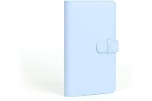 AISNYHO Álbum de fotos de 108 bolsillos compatible con cámara Fujifilm Instax Mini LiPlay 99 12 11 evo 40 90 70 50S 26 25 9 8+ 8 7S, mini álbum de fotos para fotos de 54 x 86 mm (2 x 3) (azul pastel)