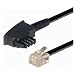 Produktbild TAE F-Anschlußkabel -Belegung - 4-adrig -- TAE F-Stecker auf RJ11 6P4C - 6m