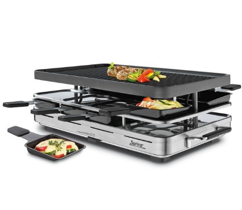 Preisvergleich Produktbild Spring Raclette 8 Inox mit Alugrillplatte EU