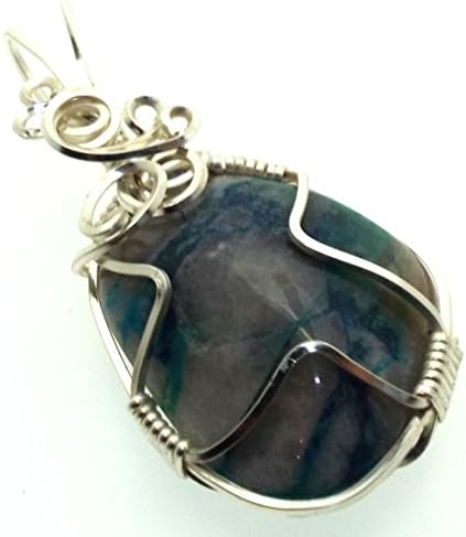 Quantum Quattro Gemstone Silver Filled Wire Wrapped Pendant