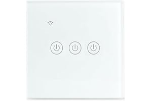 Yagusmart WiFi Smart Wall Light Switch, No Neutral Wire Required,No Hub Required, Compatible with Alexa and Google Home, APP Remote Control, Timing Function, Voice Control(3 Gang)