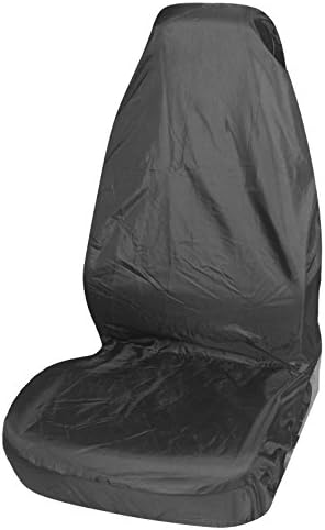 MR E SAVER© Heavy Duty Waterproof Single Seat Cover Protector - Black MRE575