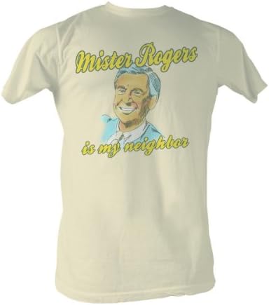 Mister Rogers - My Neighbor Mens T-Shirt In Dirty White, Large, Dirty White