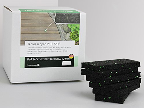 Terrassenpad Terrassenpads Bautenschutz 72 Stück 50 x 100 x 10 mm