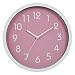 Produktbild Jinberry Lautlos Analog Minimalistisch Rund Wanduhr / 10 Zoll (25cm) Modern Nicht-tickende Wand Uhr - Rosa