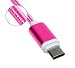 Produktbild RUHRBASIS Datenkabel Ladekabel USB-C High-Speed Sync-Kabel mit Nylon für Huawei P20 Lite - pink