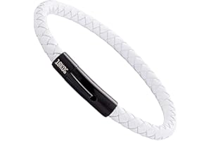 18KOra Pulseras Hombre Cuero | Pulseras Mujer Cuero | Regalos Aniversario Pareja | Regalo Hombre | Pulseras Cuero Auténtico Trenzado | Pulseras Hombre | Bracelet