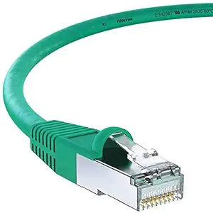 iVoltaa Ethernet Cable CAT6A Cable Dual Shielded (SF/UTP) Professional Series - 10Gigabit/Sec LAN Network/High Speed Internet Cable, 550MHZ