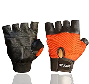 De jure Fitness Crafts Cycling, Riding, Mountain Bike, Half Finger Anti-Slip Gloves for Men & Women