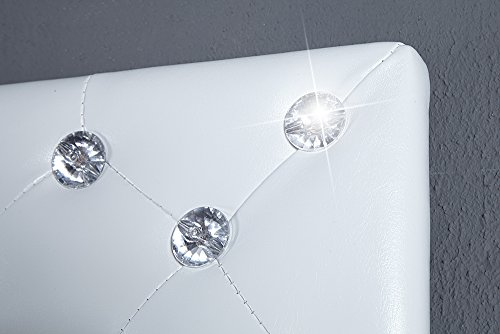 Pompöser Spiegel BOUTIQUE 170×60 weiss mit Strassknöpfen - 4