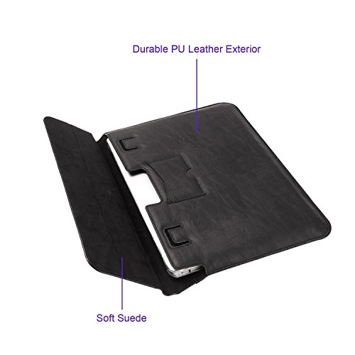 MOSISO Macbook Air   Pro 13 Laptop H  lle Sleeve  Premium PU Leder Laptop case Schutzh  lle Tasche mit Standfunktion f  r MacBook Air 13 Zoll und Macb