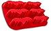 Produktbild Silikonform mit 6 Fledermäusen, Bat, Backform für Gruselige Muffin, Brownies, Fledermaus Eiswürfel, Geschenk, Halloween, Schokolade, Pudding, Deko, Süßigkeit, Seife, Kerze, Farbe: Rot, BlueFox