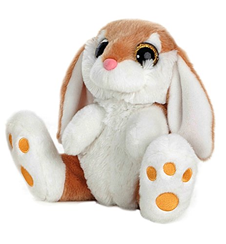 Barrado - Lapin assis en peluche 29cm Qualité super soft - Couleur marron foncé