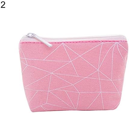XdremYU Storage Box Foldable Organiser Stackable Container Cube Basket Art and Craft Dots Geometric Print Canvas Coin Purse Small Wallet Card Holder Clutch convient portable for girl Women gift