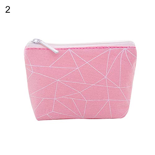 XdremYU Storage Box Foldable Organiser Stackable Container Cube Basket Art and Craft Dots Geometric Print Canvas Coin Purse Small Wallet Card Holder Clutch convient portable for girl Women gift