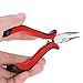 Anself 3Pcs Hair Feather Extension Tool Kit Plier Hook Pulling Needle 100Pc 5mm Black Micro Silicone Link Rings Beads