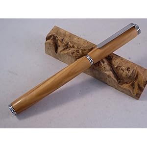 Füller Olive, Oliven, Holz handgedrechselt, Unikat