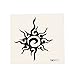 Produktbild Klebetattoo temporär Tribal Sonne verschlängelt Spiralen Linien einzeln 1 Bogen