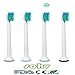 Produktbild Sohv® Aufsteckbürsten. Philips Sonicare ProResults Mini Ersatz. Voll Kompatibel zu den folgenden elektrischen Zahnbürstenmodellen von Philips: DiamondClean, FlexCare, FlexCare Platinum, FlexCare(+), HealthyWhite, 2 Series, EasyClean and PowerUp,4 stk (1x4)