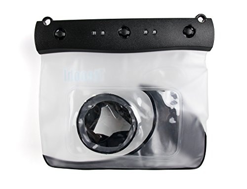 DURAGADGET Housse   tui de protection r  sistant    l eau et herm  tique noire - acc  s d  clencheur   tour de cou r  glable - pour appareils photos Nikon Coolpix AW110  AW120  S9600  S9700   P340