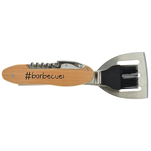 examen Incidence KIT Barbecue Couteau Suisse 5 en 1, Marron