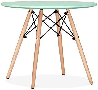Eames Inspired DSW Peppermint Kids Round Dining Table - Diameter 60cm 60cm Diameter Peppermint