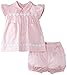 Rachel Riley Baby-Girls Flower Trim Plus Bloomers Dress, Pink, 18-24 months (Manufacturer Size:18 Months)