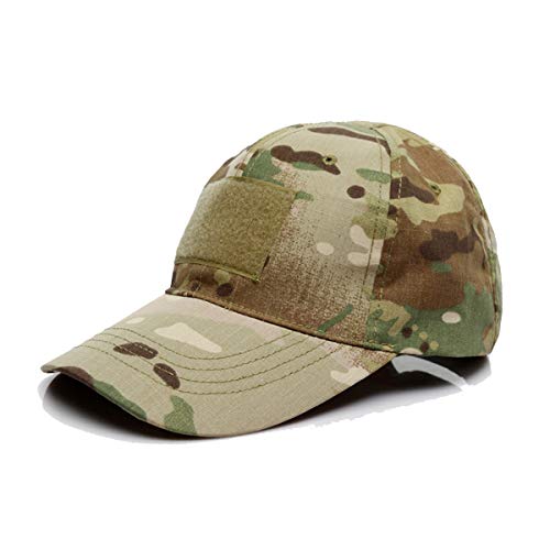 QMFIVE Chapeau Tactique, Outdoor Chapeau Solaire Multicolore Chapeau pour Tactique Airsoft Paintball Climb Camping